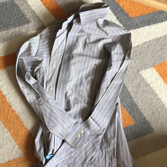 Lacoste Striped Long Sleeve Button Down Shirt - Picture 2 of 2